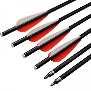 ELONG OUTDOOR 117011 16INCH OD8MM 8031 ​​Glasvezelbouten Boogschieten Jagen met Crossbow Bolt