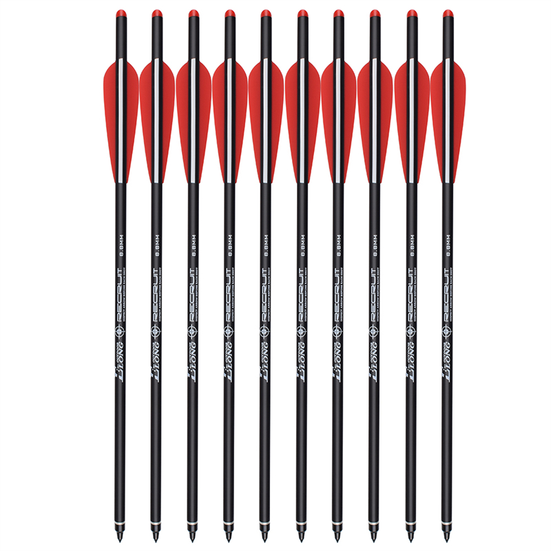 Elong Outdoor 116048-01 ID7.62mm 18 inch Rollfiberglass Boogschieten kruisboogbouten