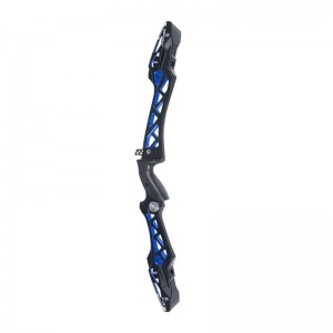 210080-10 25 inches zwarte&BLUE kleur ilf recurve bow riser
